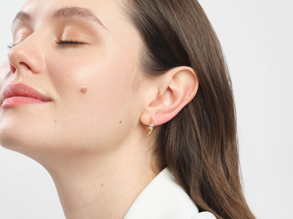 Curved Hoop Earrings