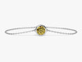 Bezel Set Birthstone Bracelet