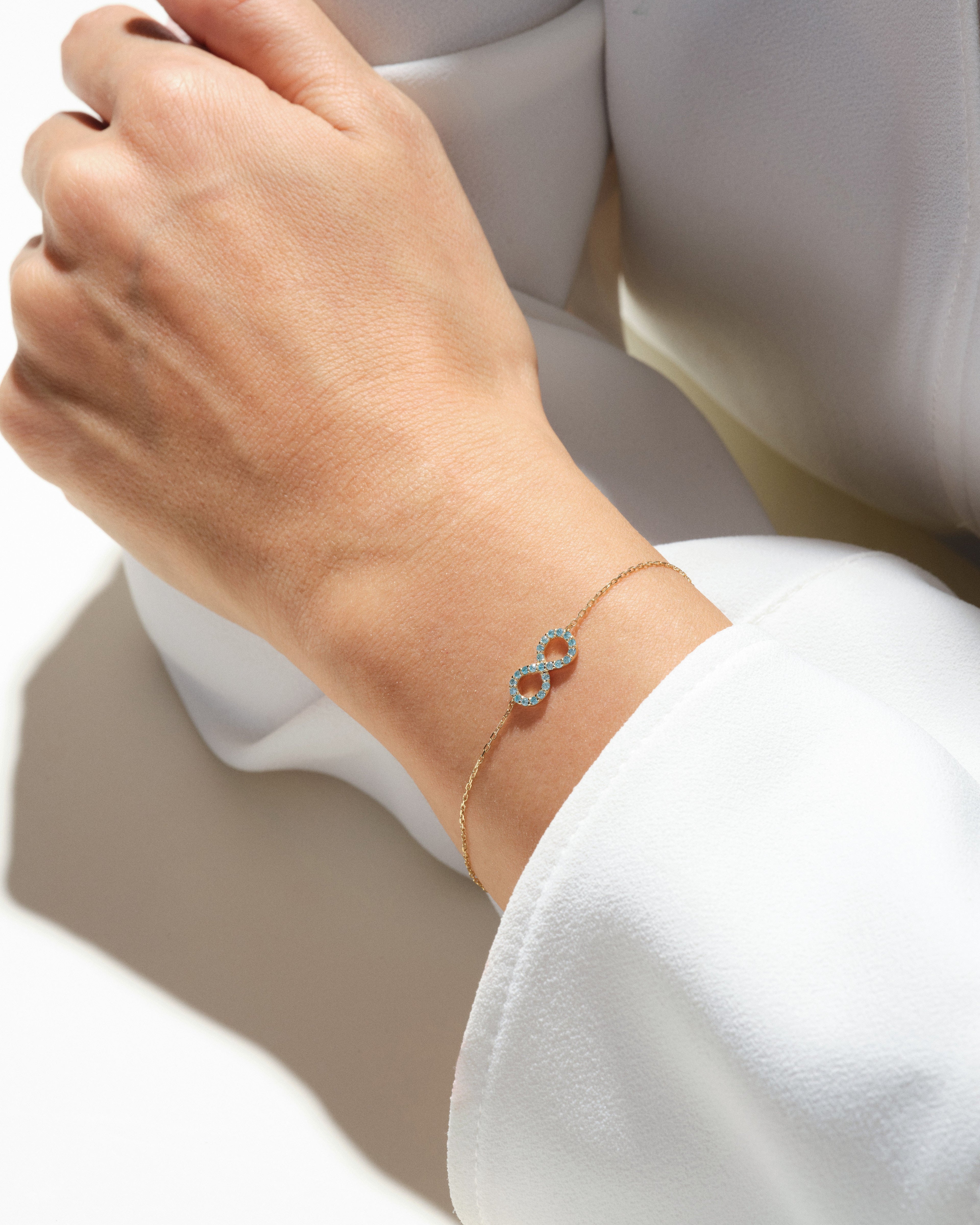 Infinity Birthstone Bracelet