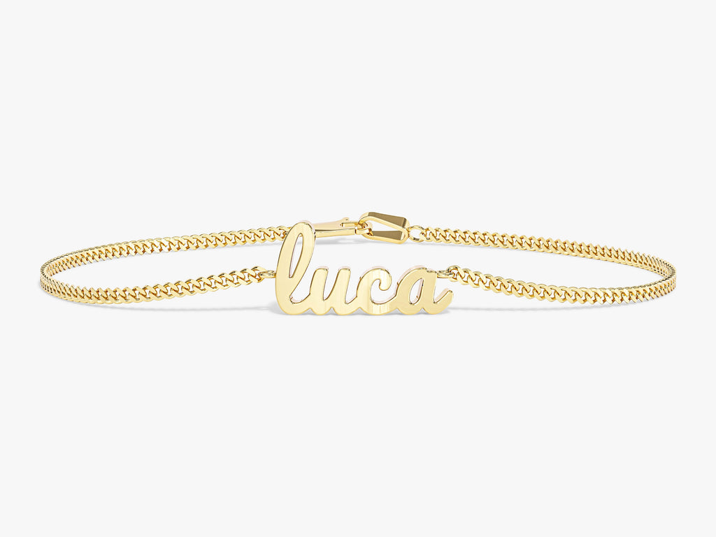 Cuban Chain Name Bracelet