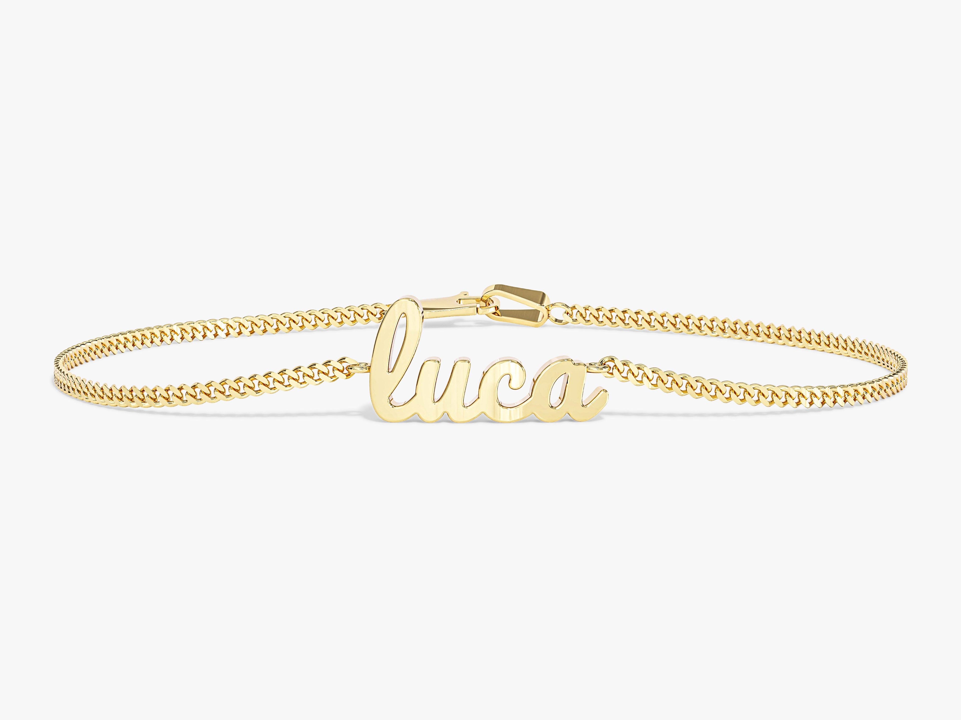 Cuban Chain Name Bracelet