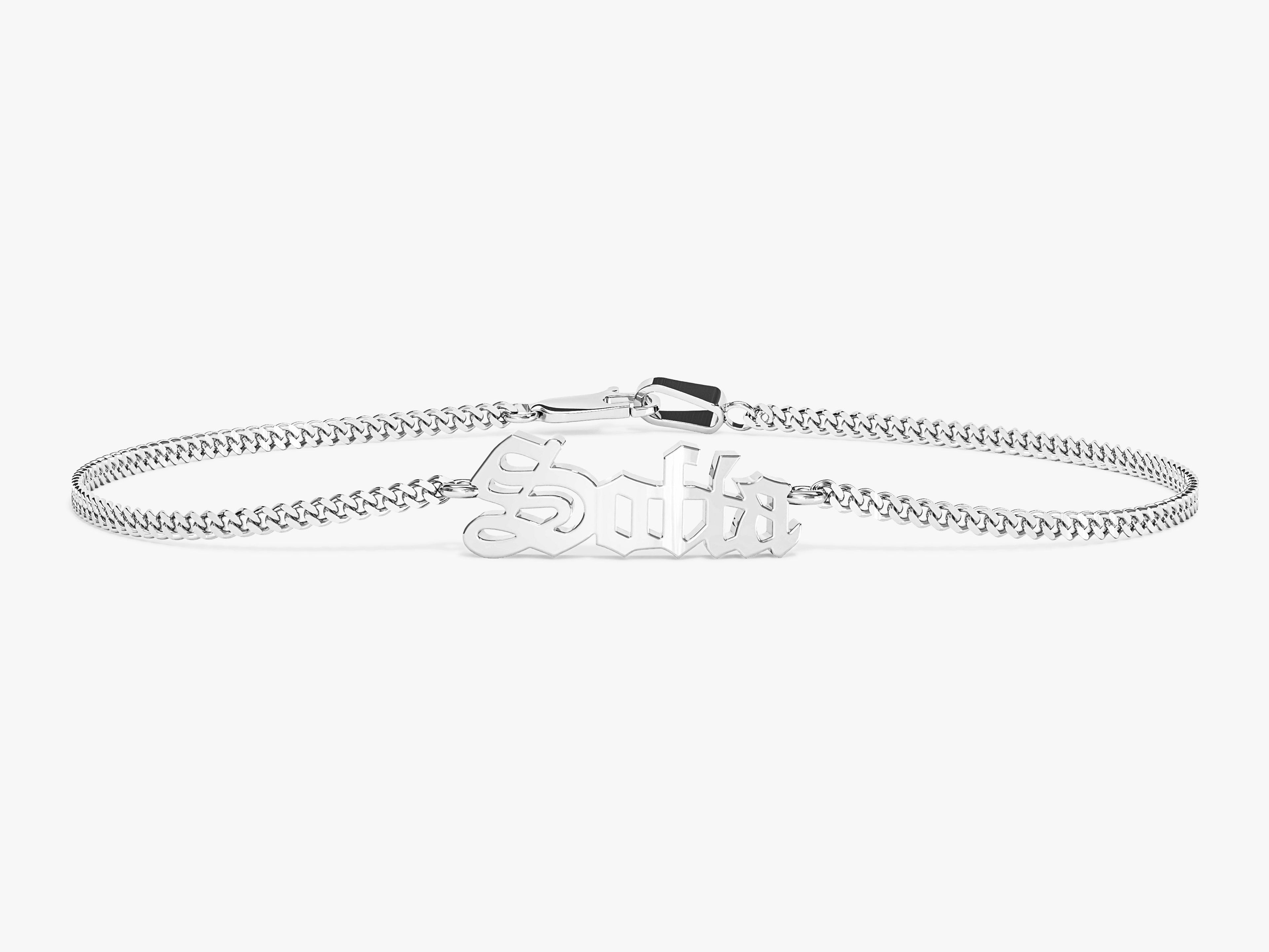 Cuban Chain Name Bracelet