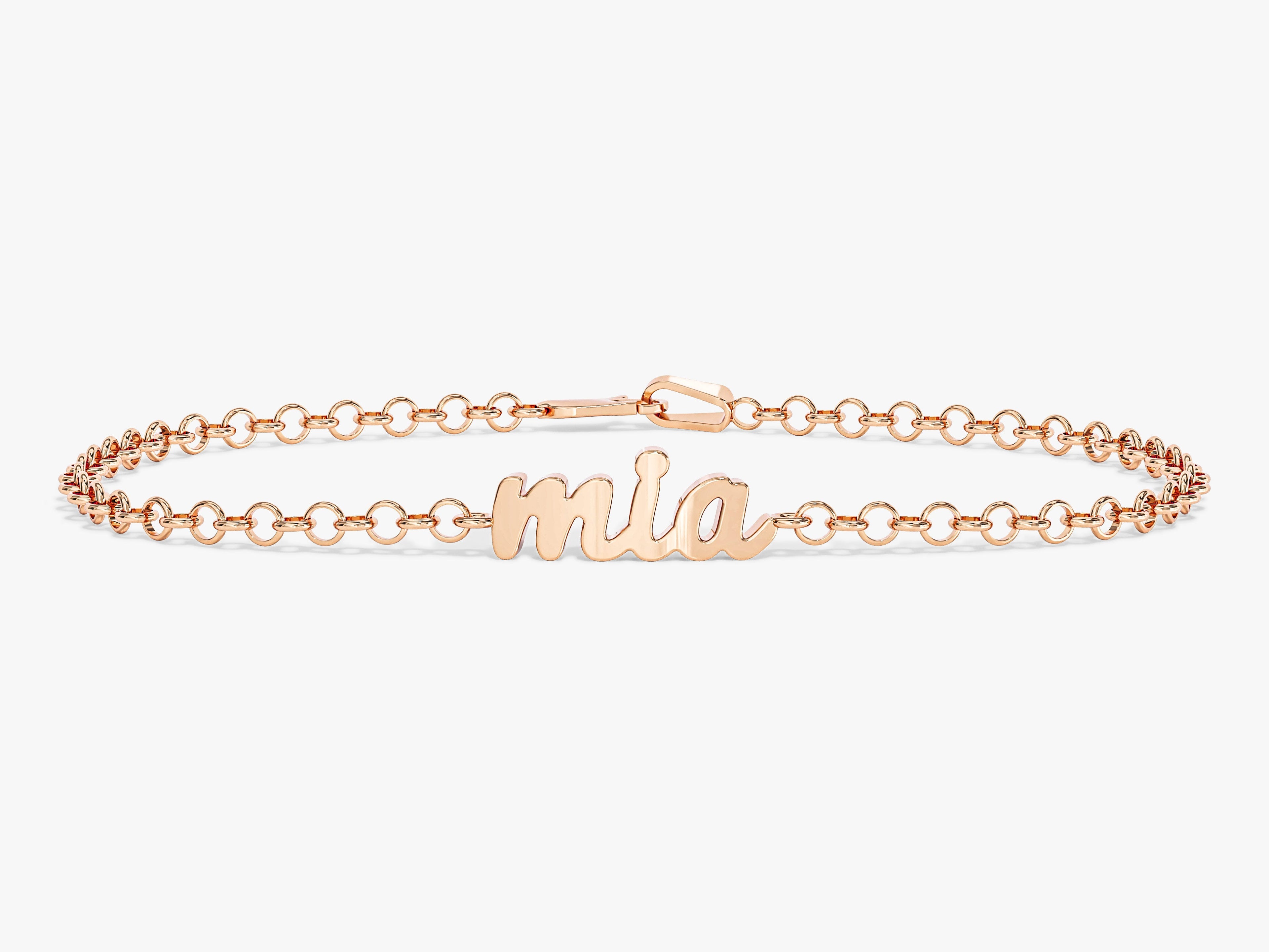 Rolo Chain Name Bracelet