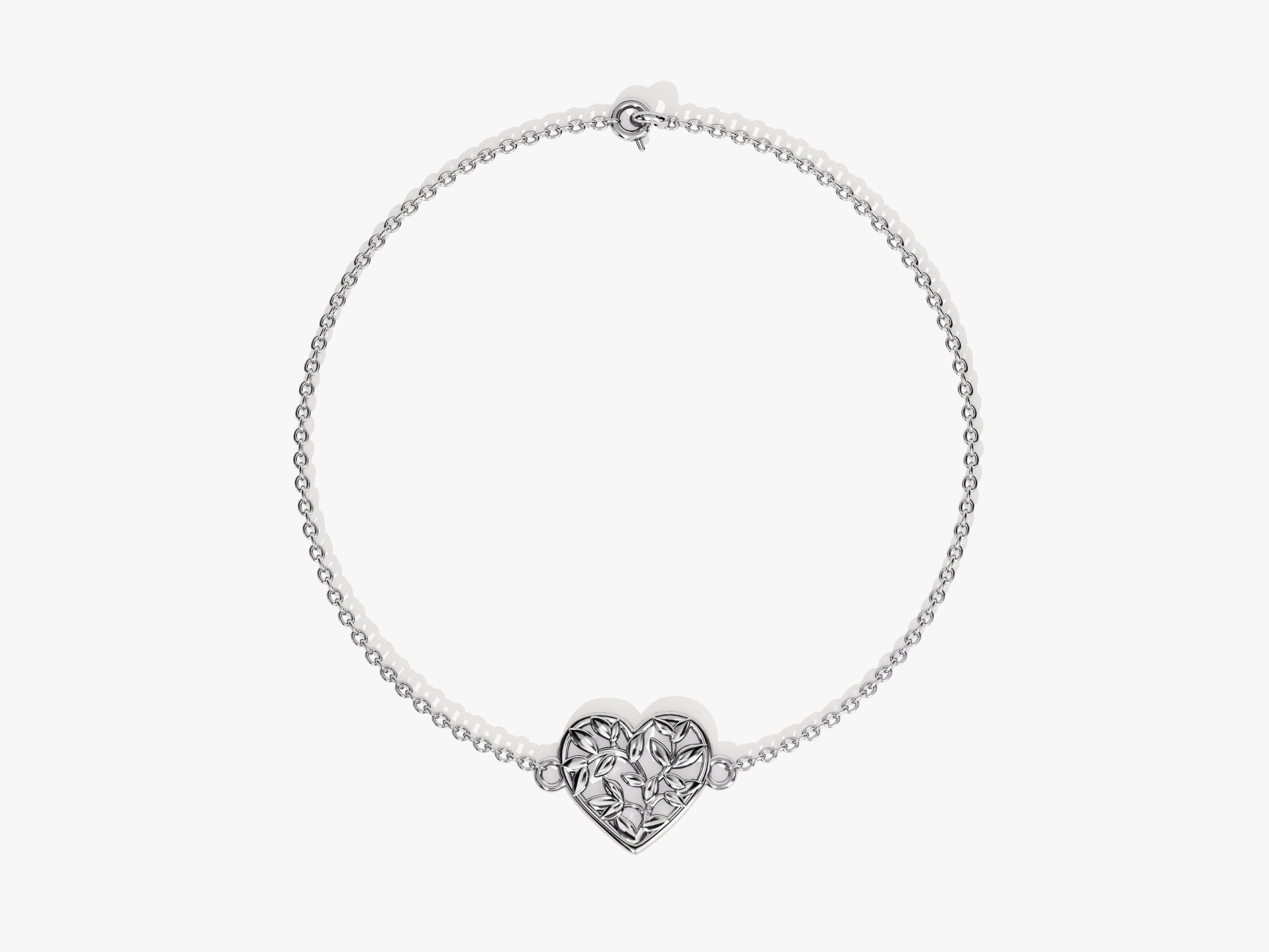 Heart Shaped Leaf Bracelet