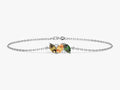 Oval Multi Birthstone Bracelet