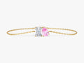 Emerald & Pear Birthstone Bracelet