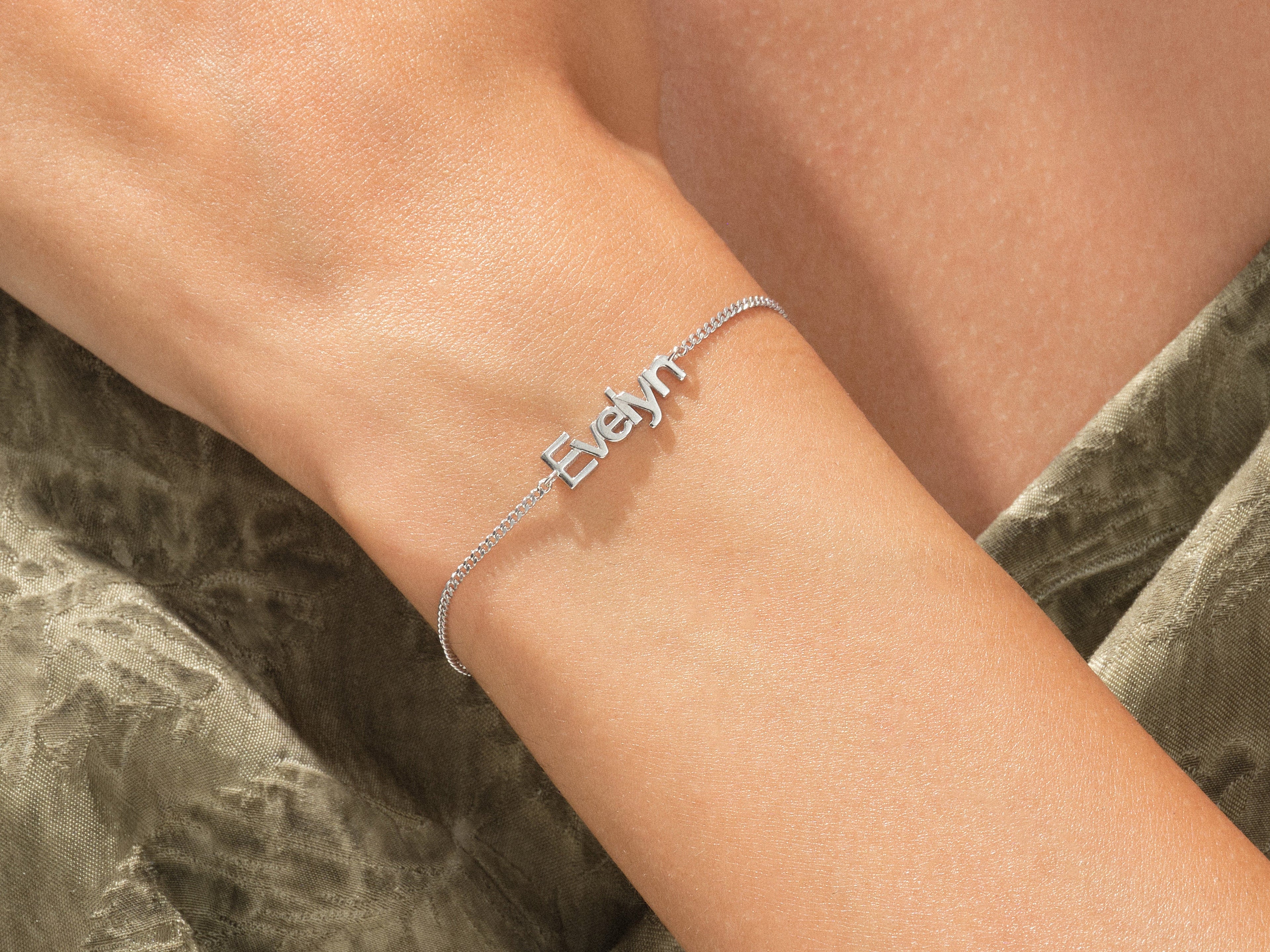 Paperclip Chain Name Bracelet