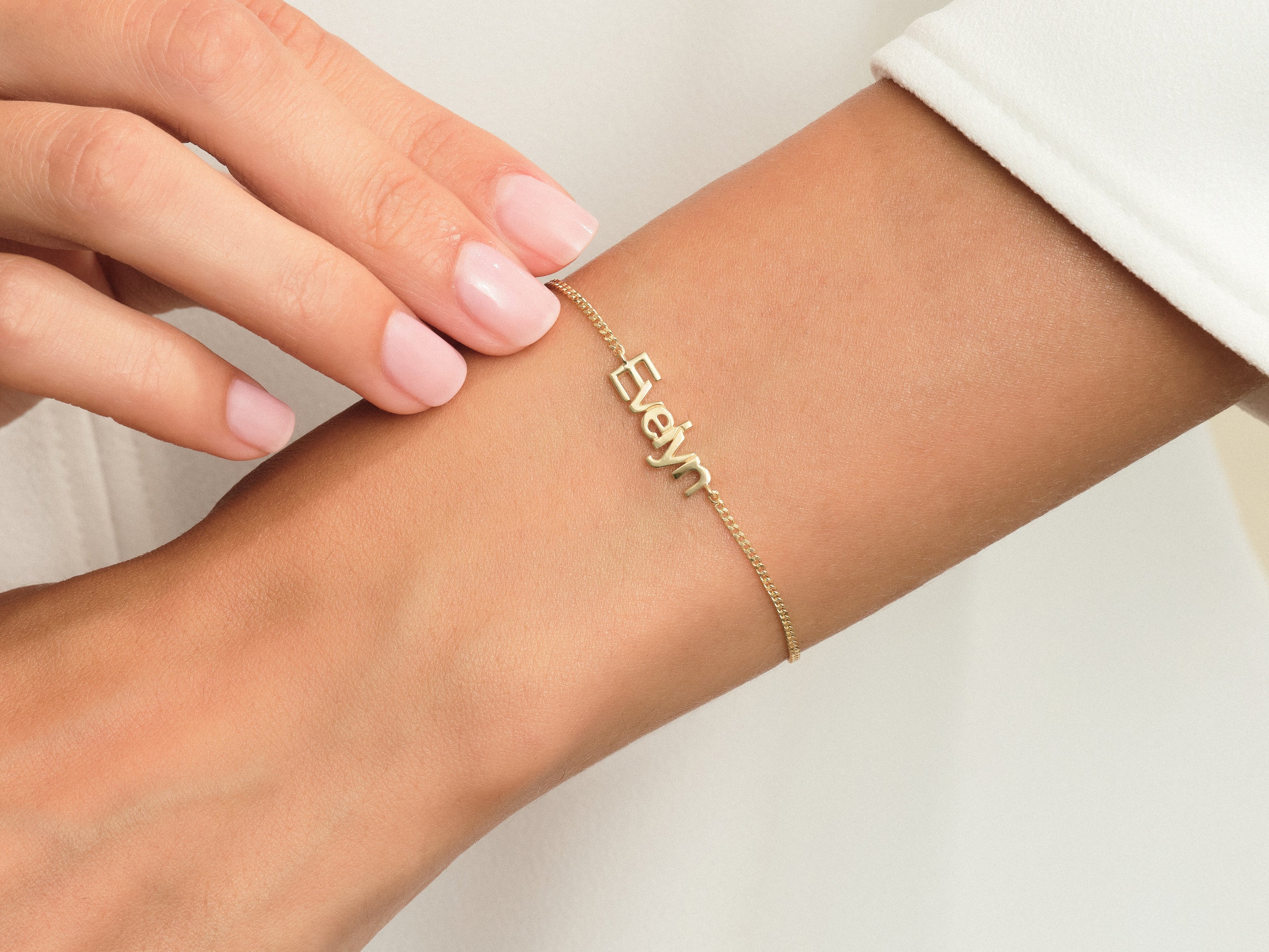 Paperclip Chain Name Bracelet