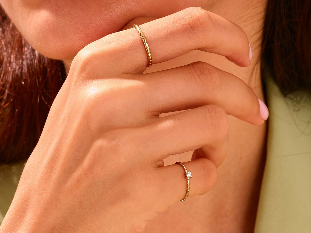 Thin Snake Ring