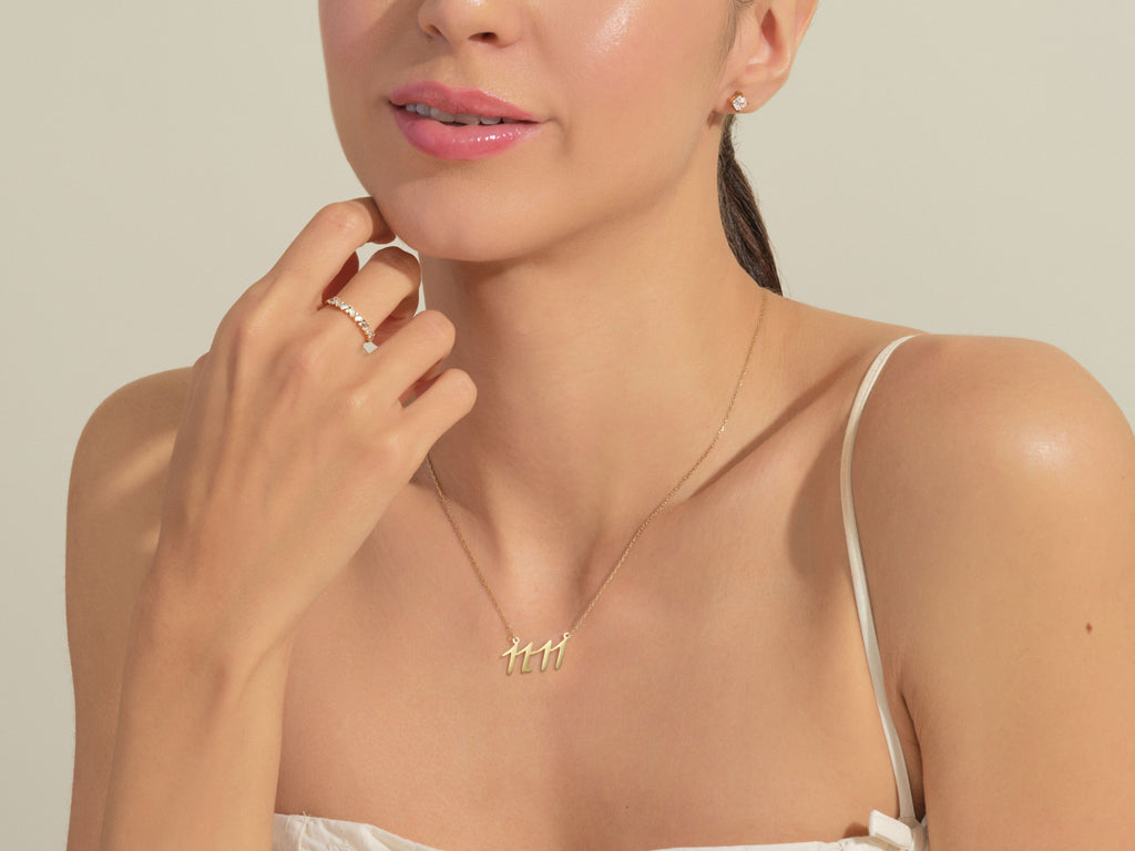 Petite Baguette Cluster Wedding Band