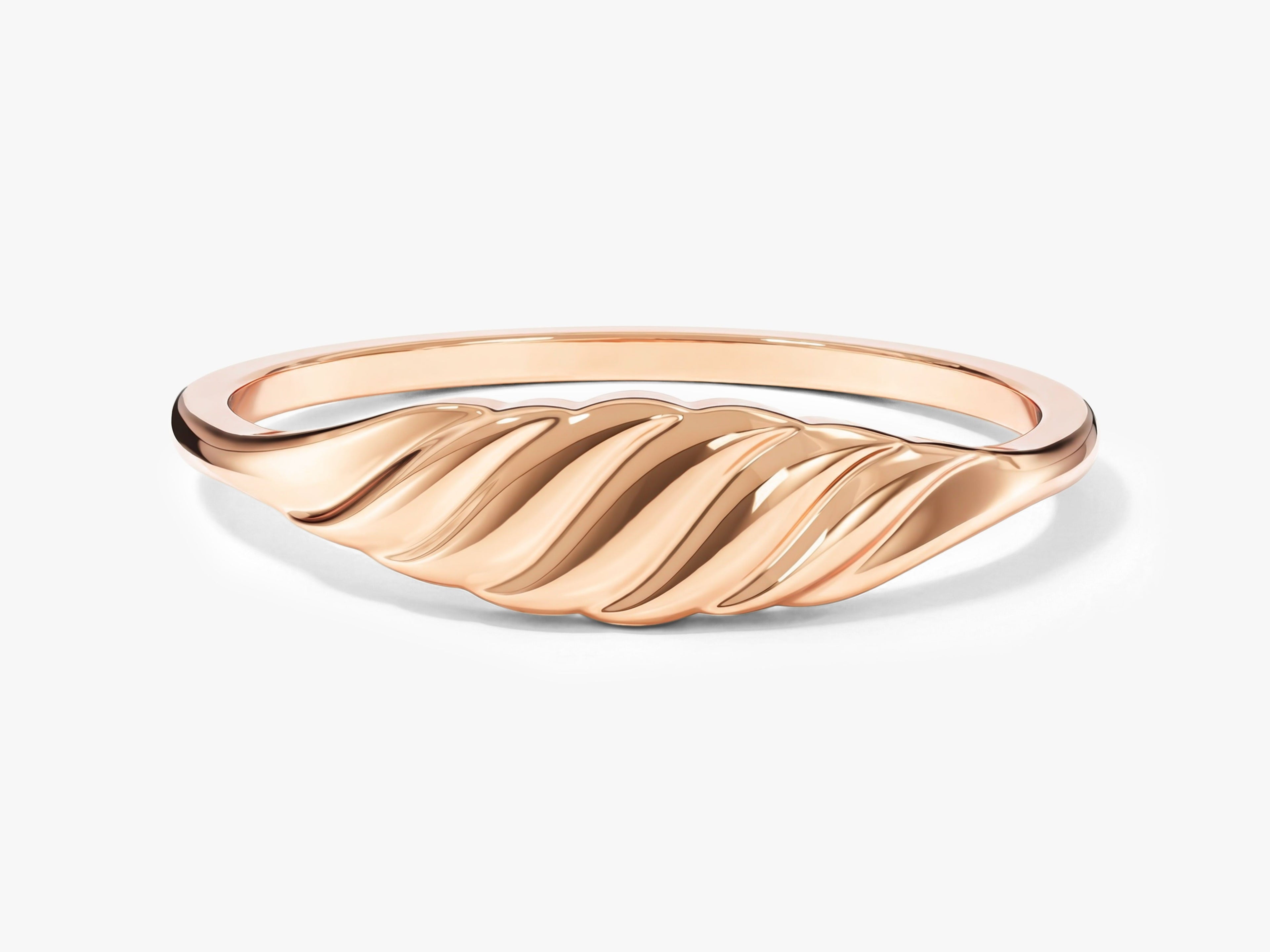 Wave Signet Ring