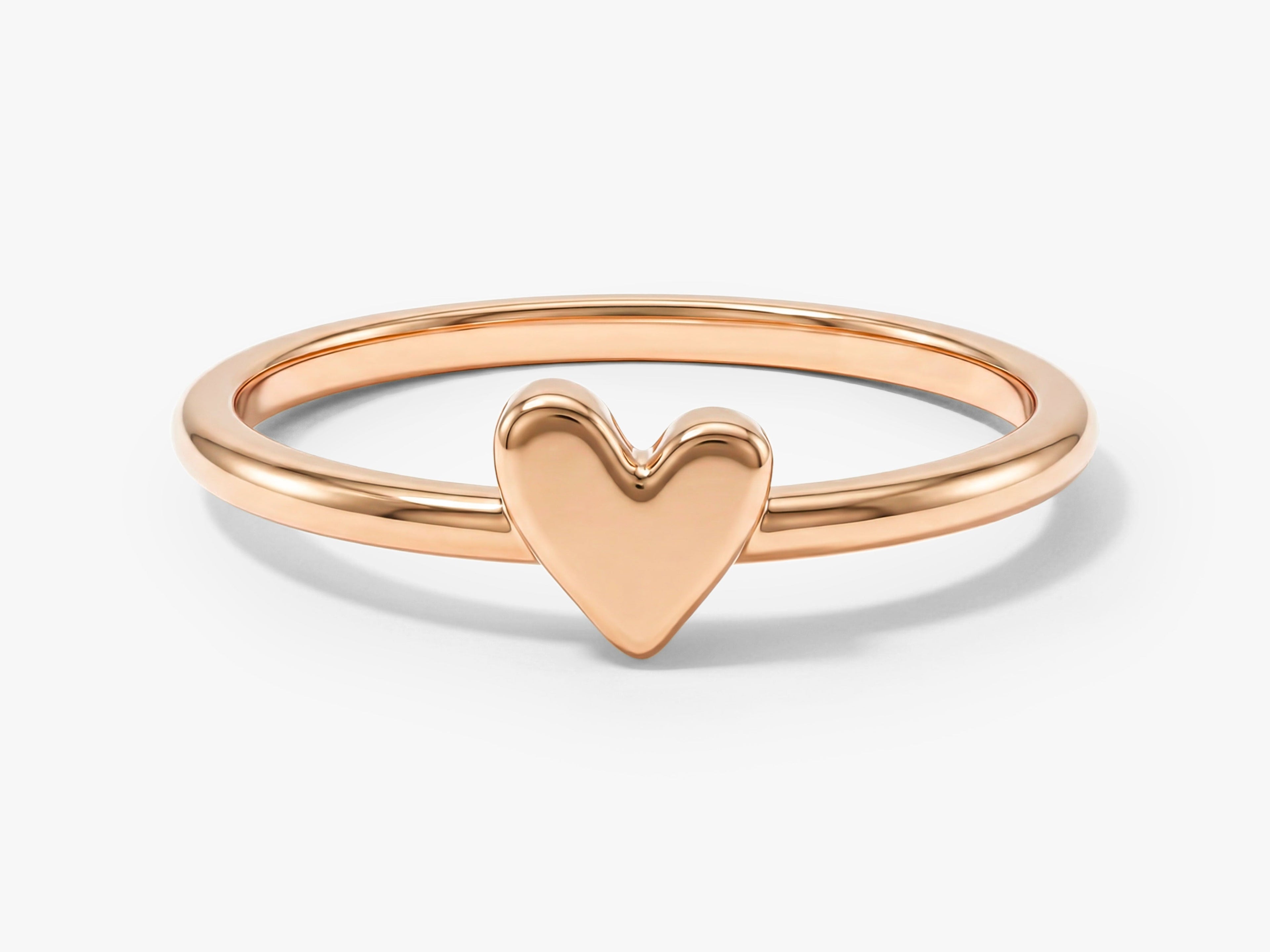 Mini Plain Heart Ring
