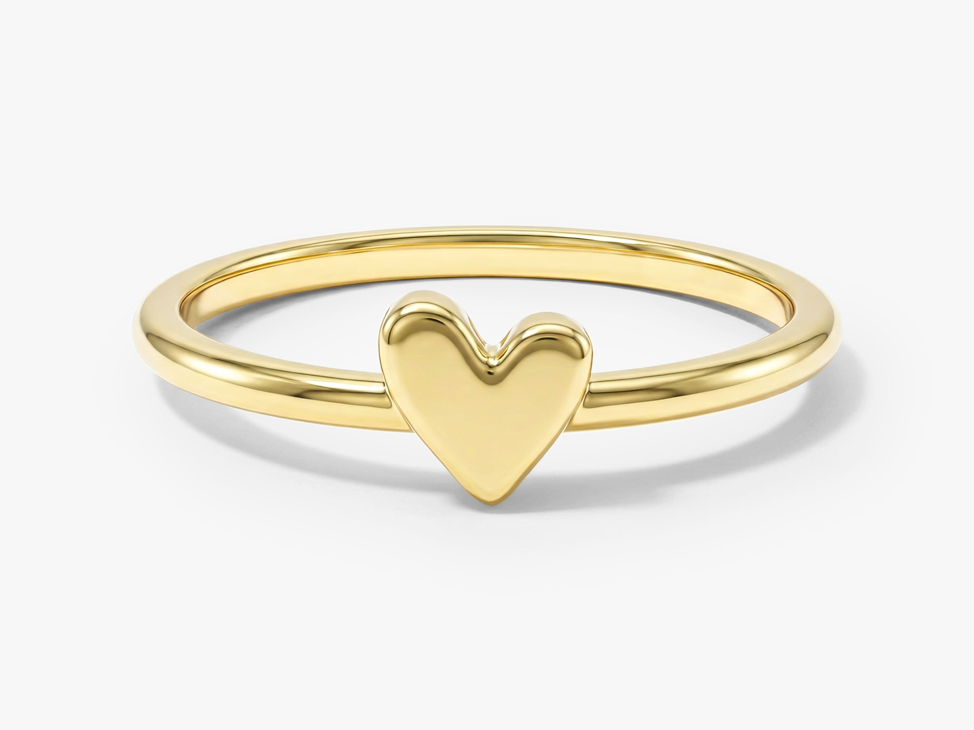 Mini Plain Heart Ring