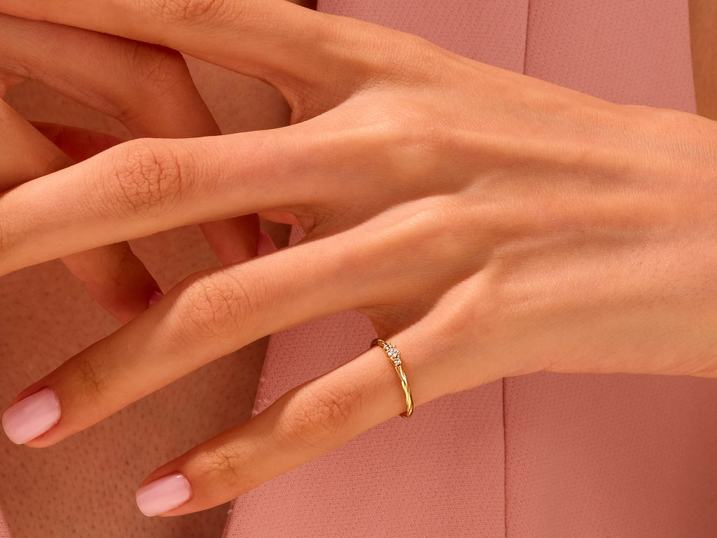 Twisted Trio Ring