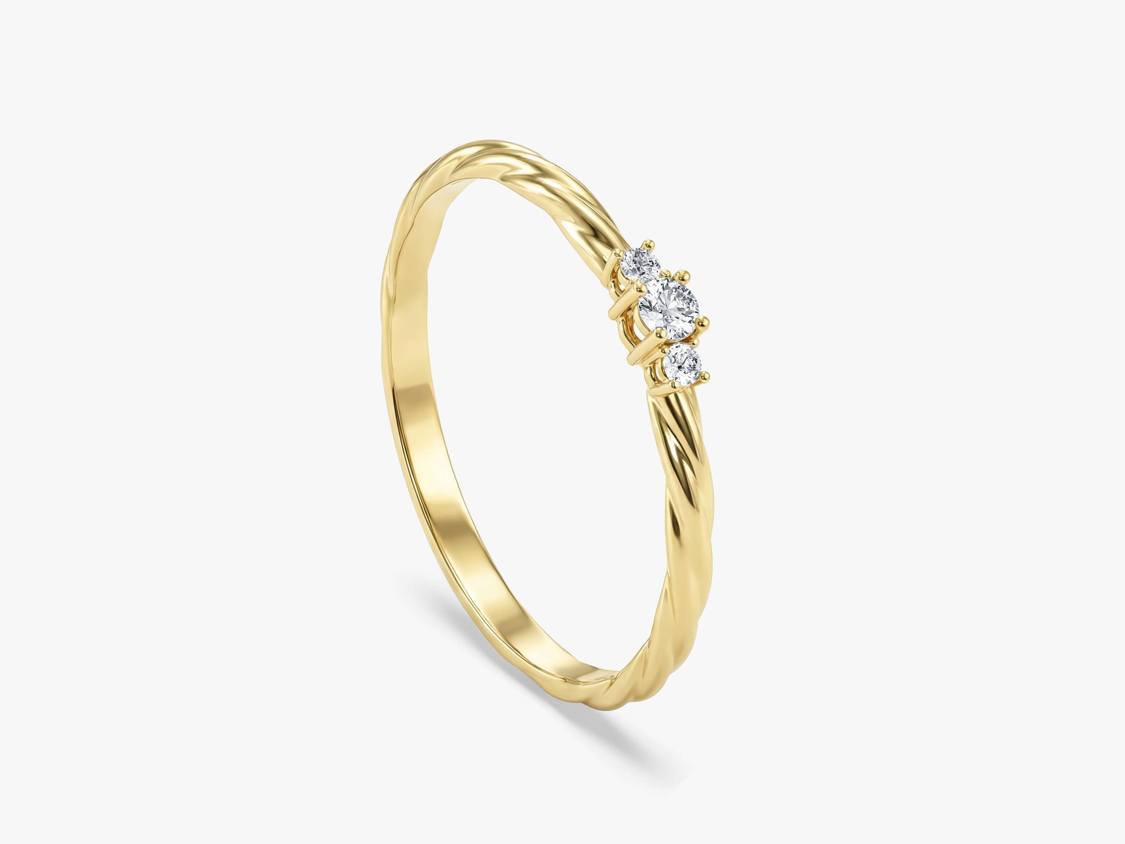 Twisted Trio Ring