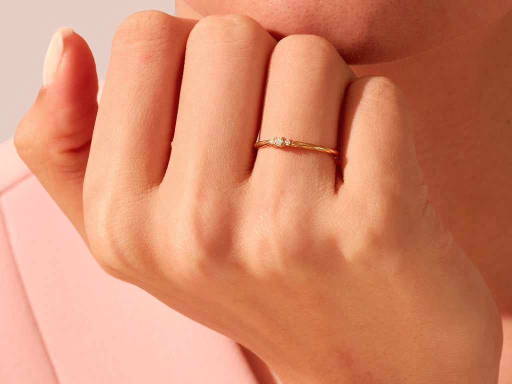 Twisted Trio Ring