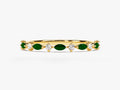 Alternating Marquise & Round Birthstone Ring