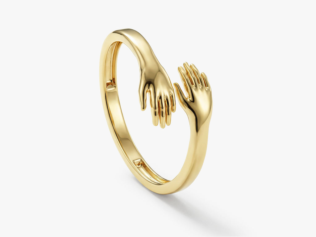 Hugging Hand Ring