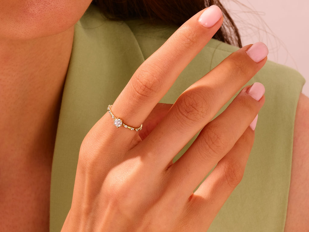 Half Eternity Distance Ring