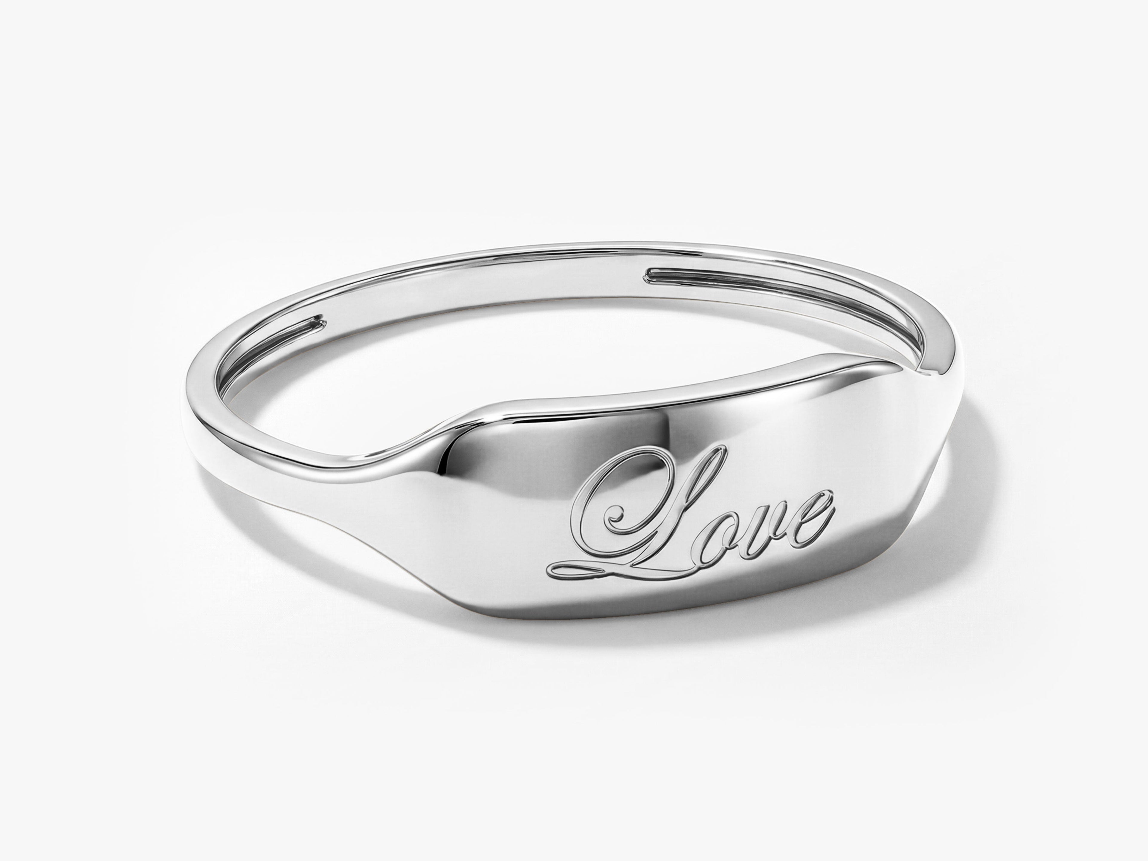Dainty Personalized Signet Ring