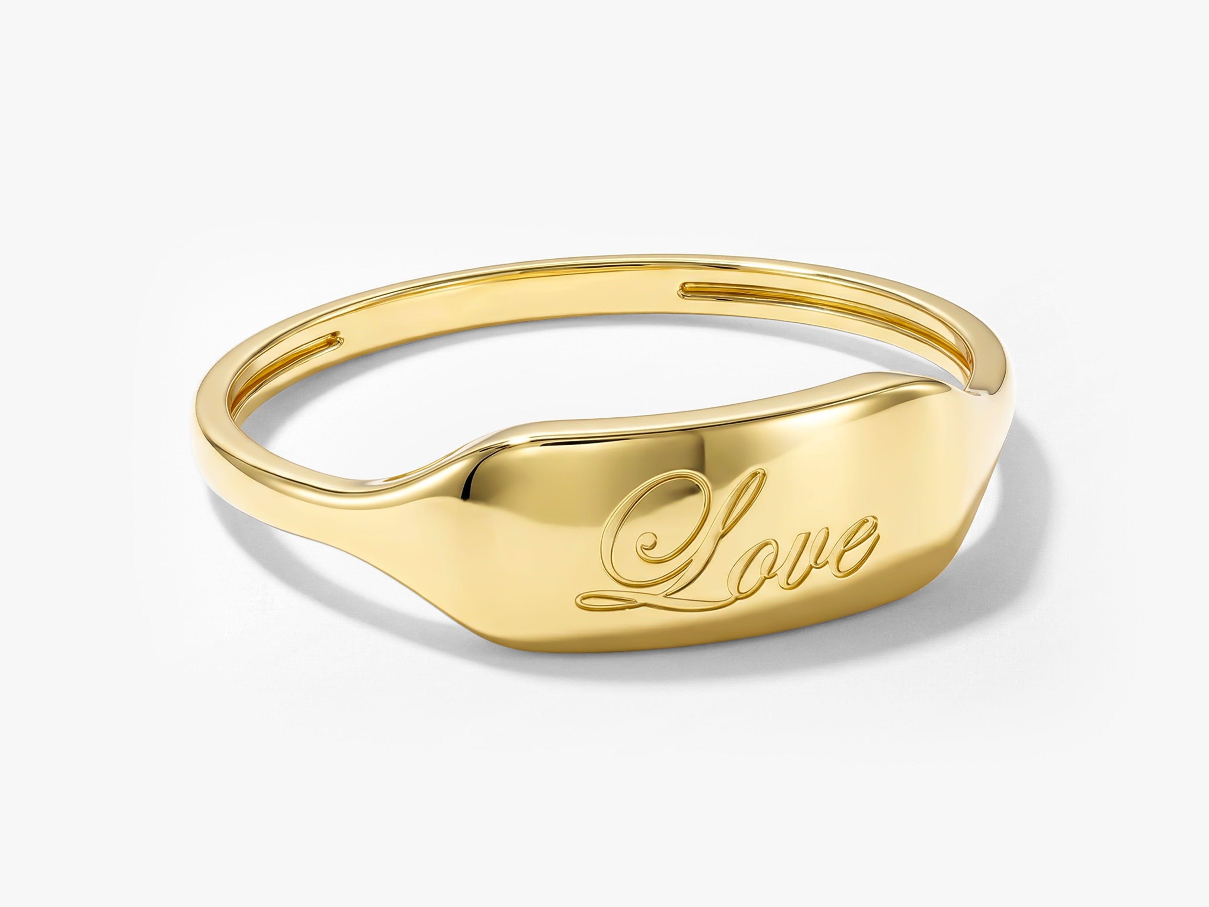 Dainty Personalized Signet Ring