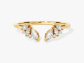 Open Marquise Cluster Wedding Band