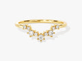 Curved Cluster Wedding Band