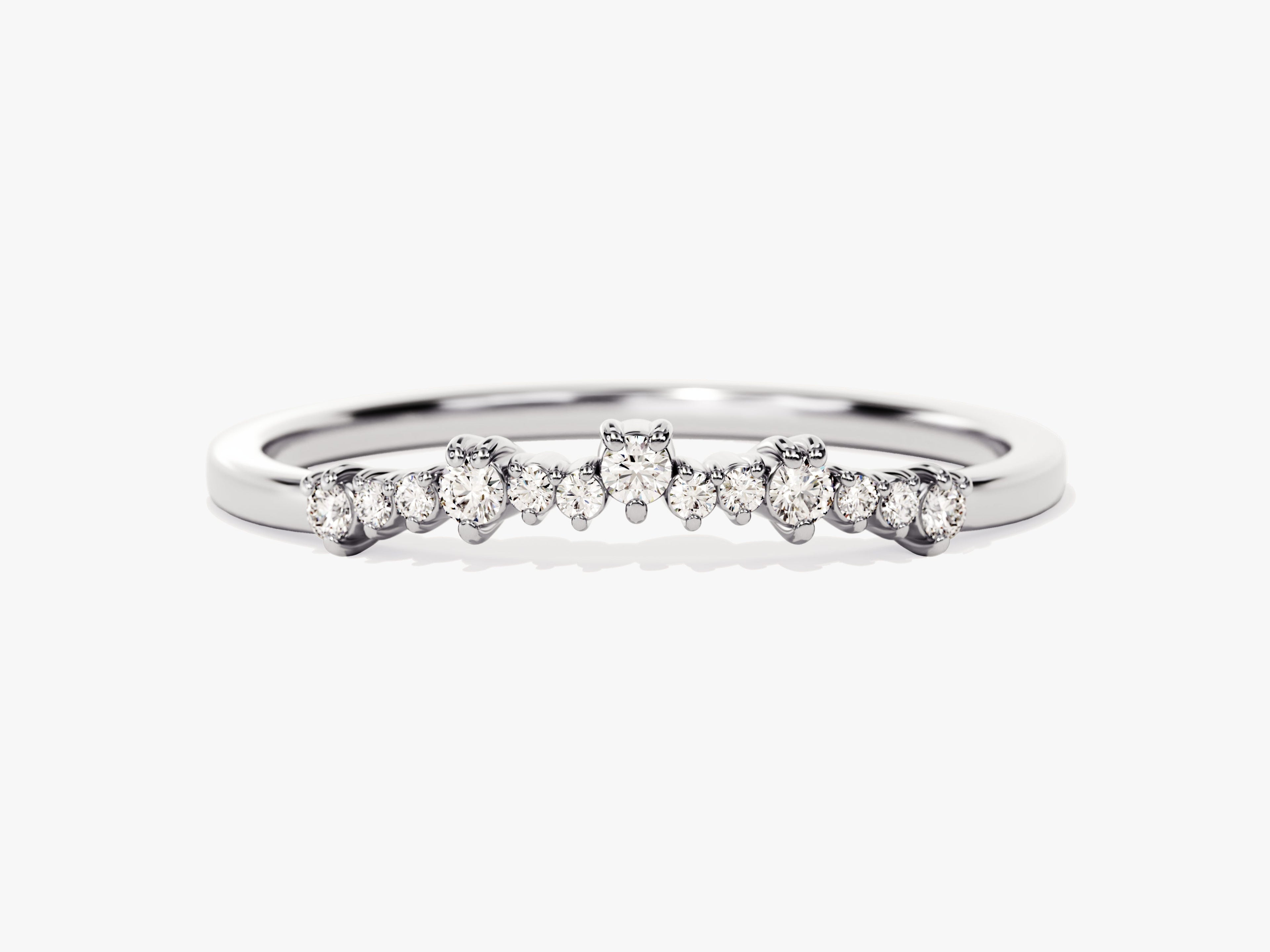 Dainty Curved Wedding Band