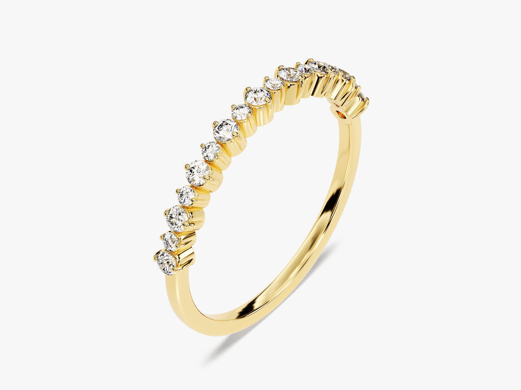 Prong-Set Wedding Band