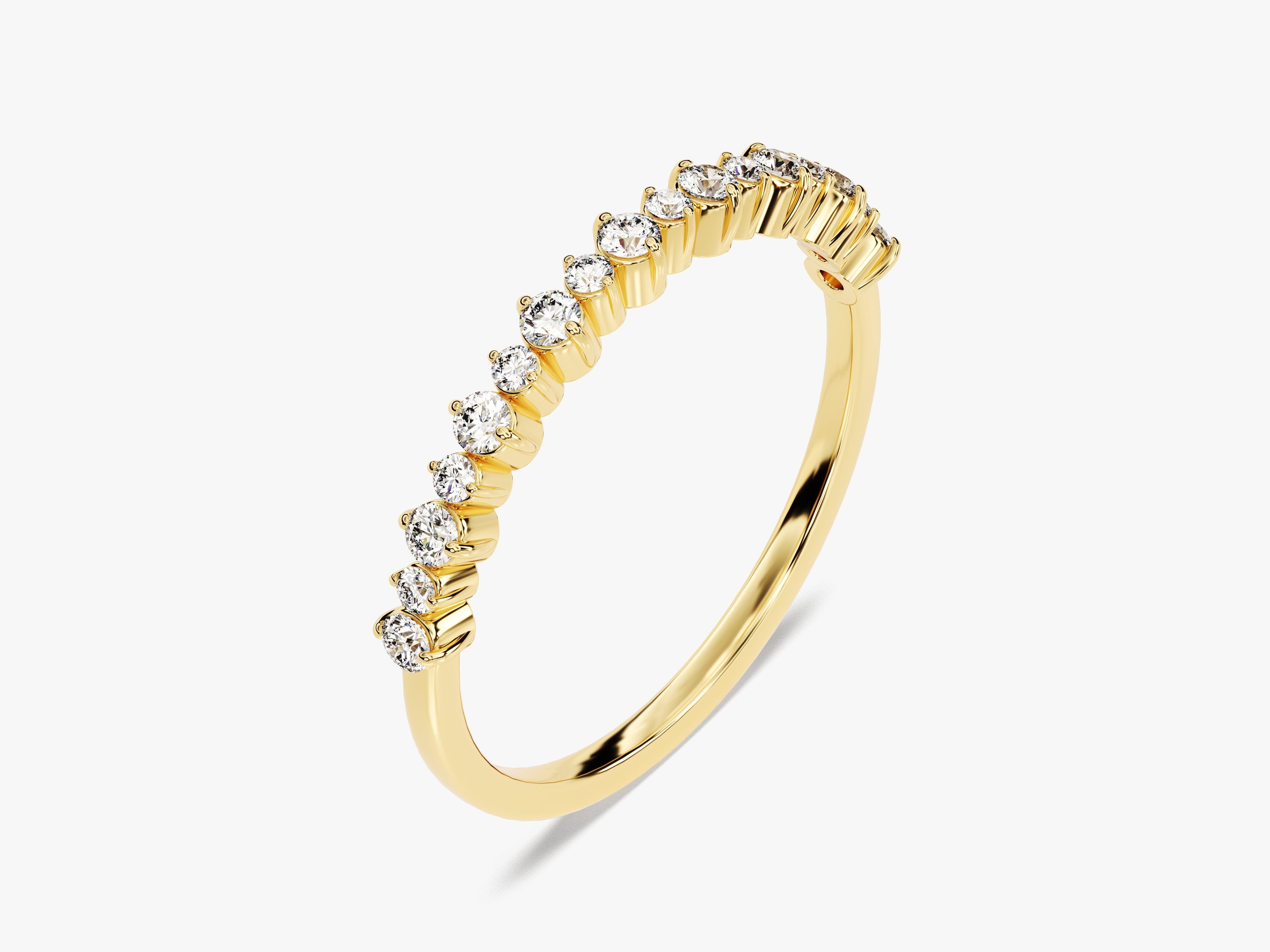 Prong-Set Wedding Band