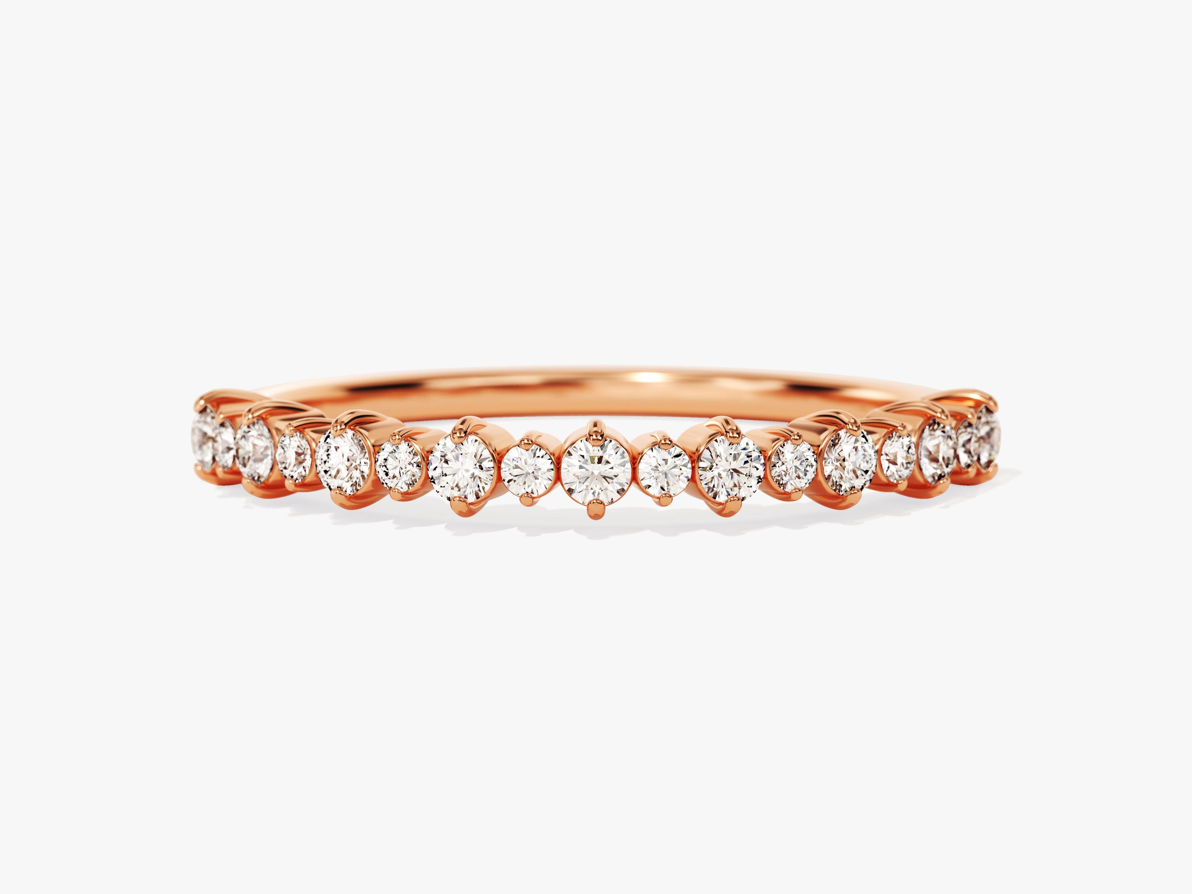 Prong-Set Wedding Band