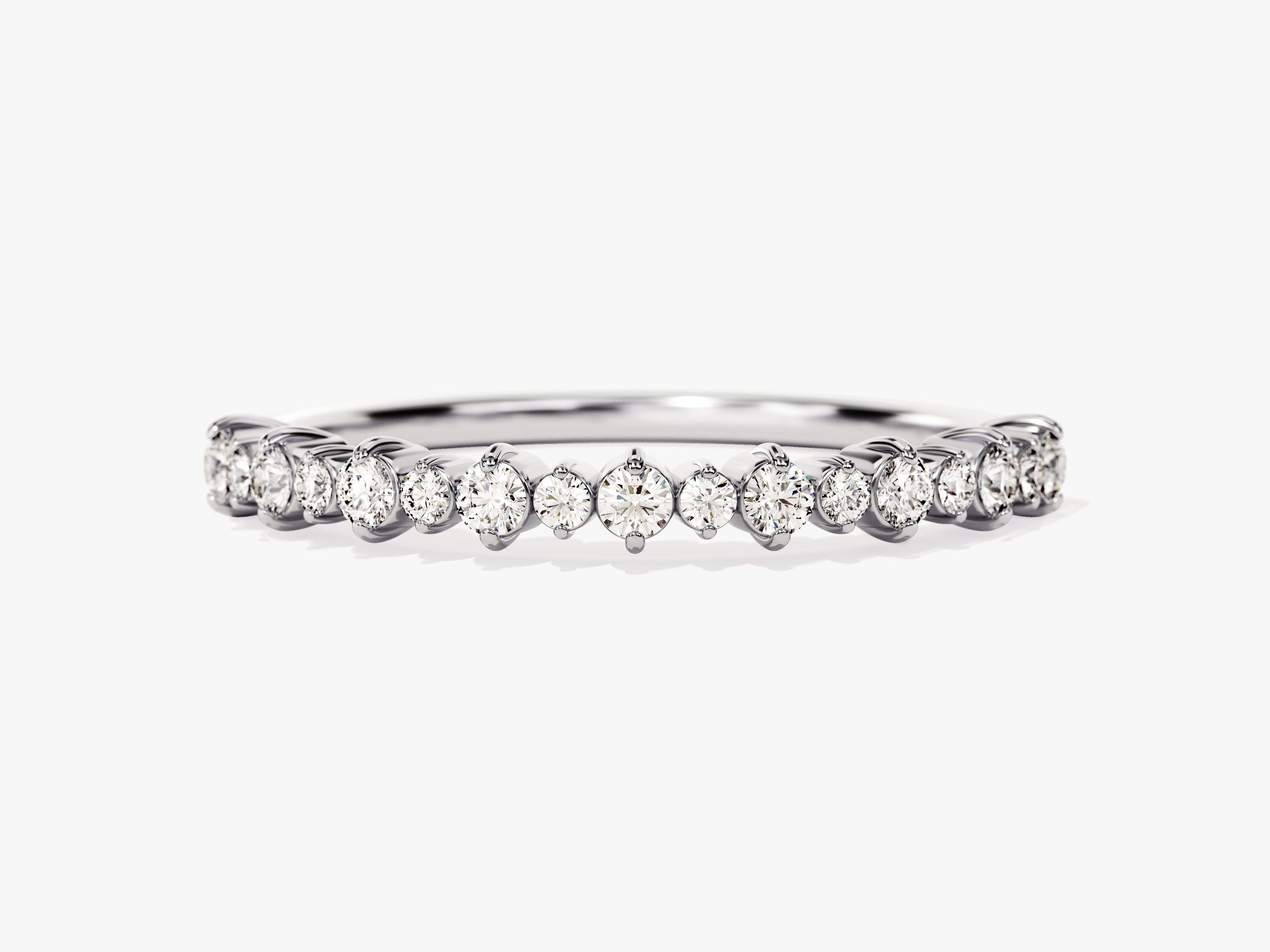 Prong-Set Wedding Band