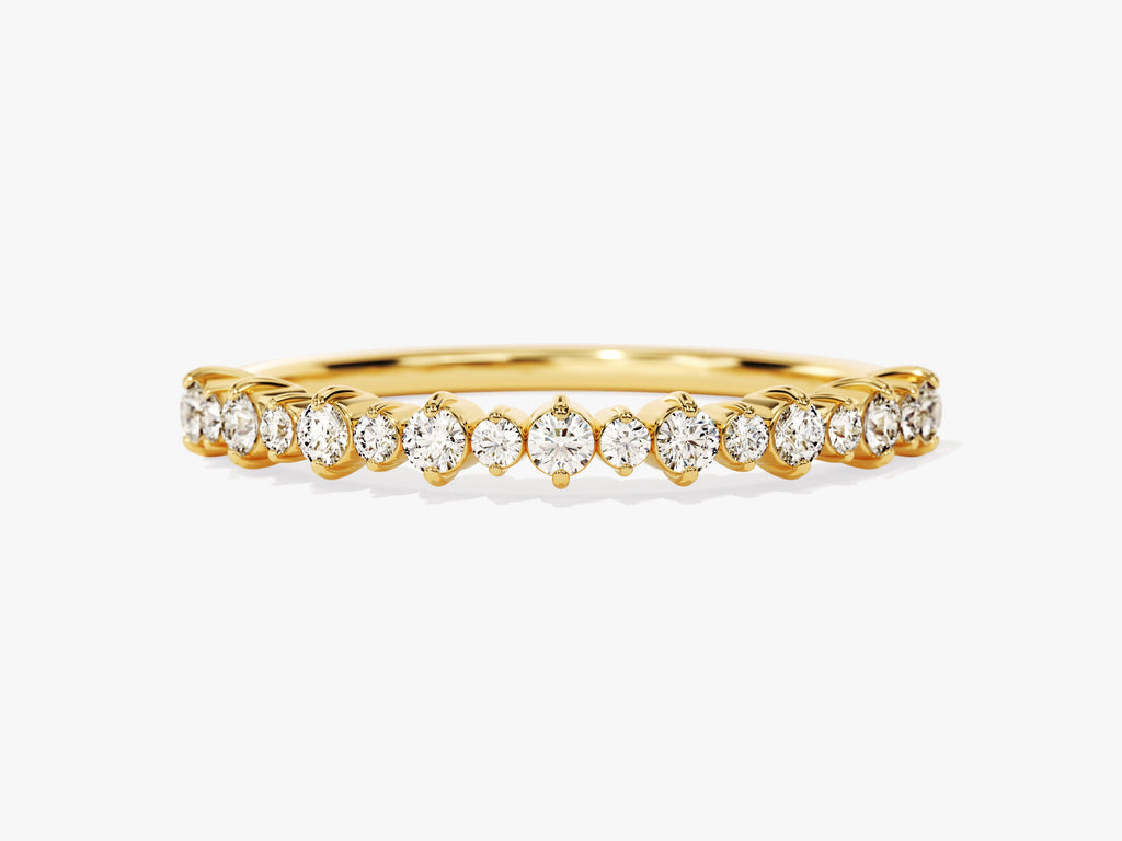 Prong-Set Wedding Band