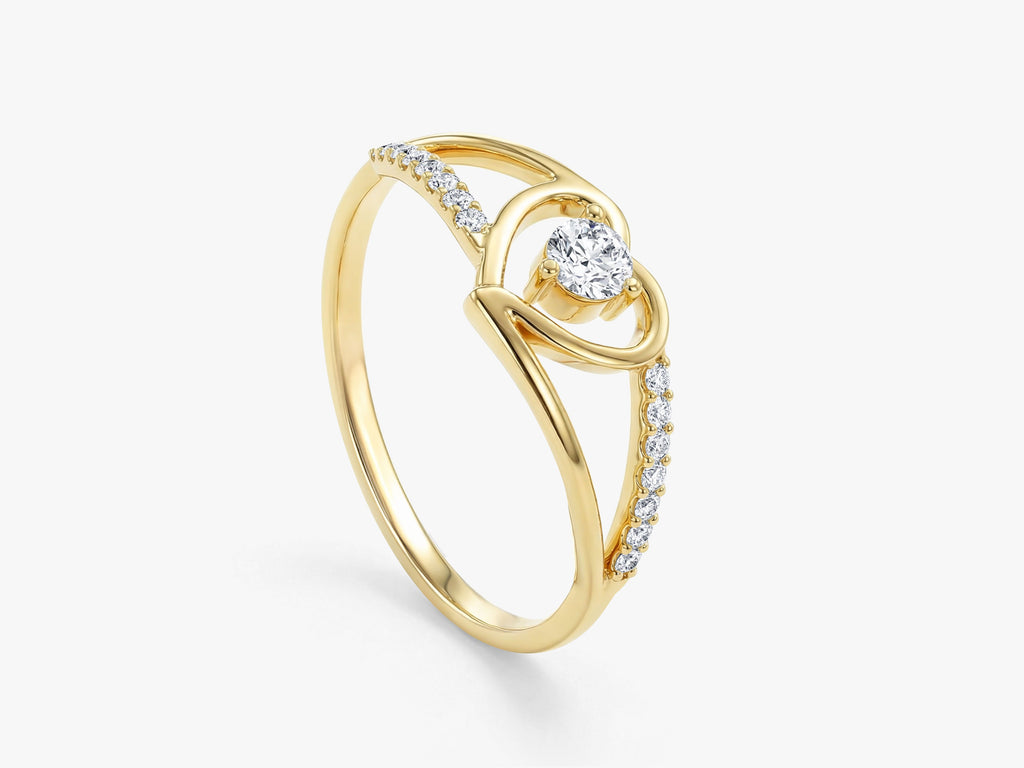 Split Shank Heart Ring