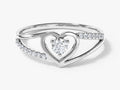 Split Shank Heart Ring
