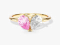 Pear and Pear Toi et Moi Birthstone Ring