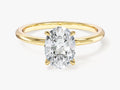 4-Prong Solitaire Oval Cut Moissanite Engagement Ring (1.50 CT)