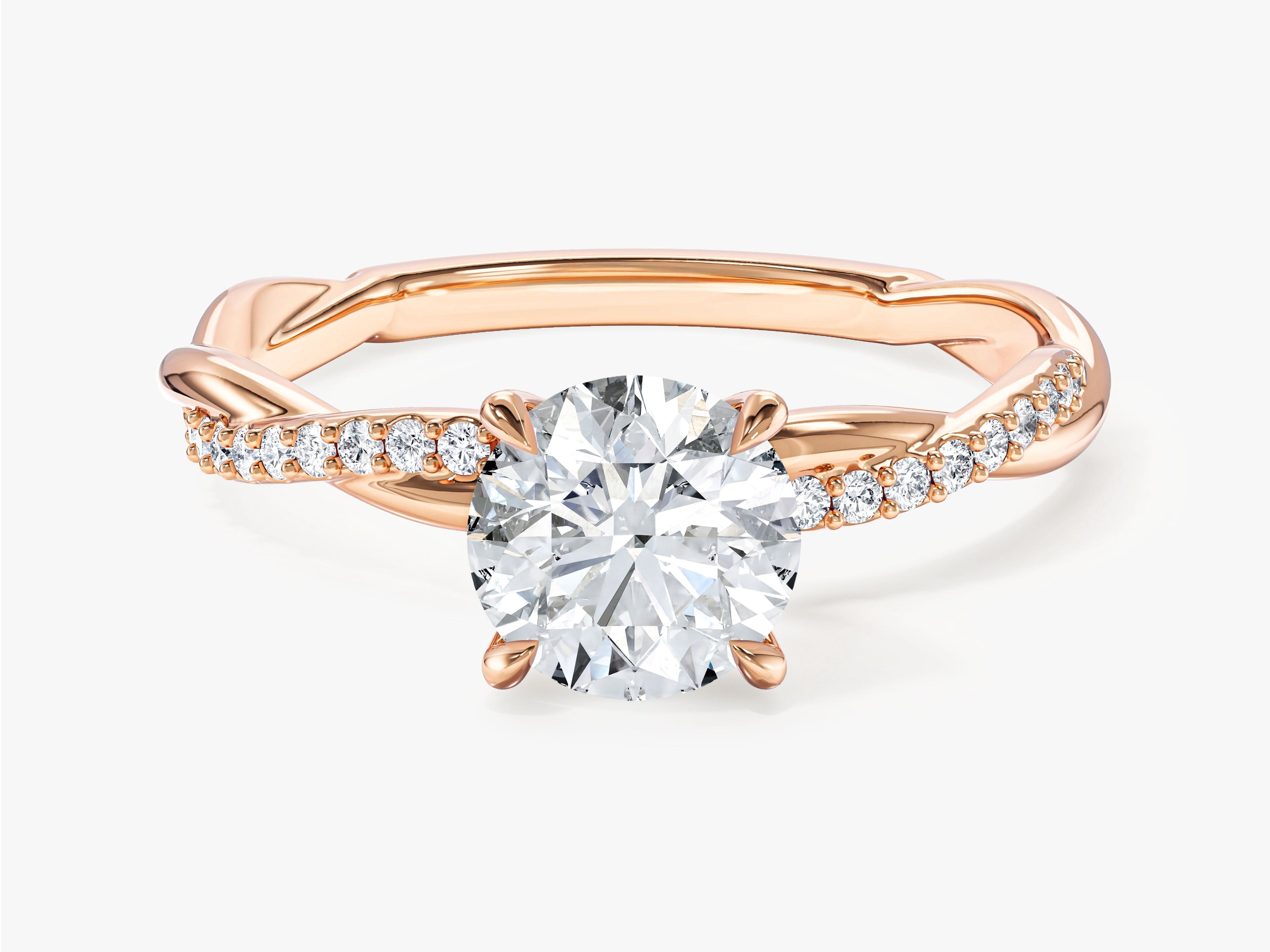 Twist Moissanite Engagement Ring (1.00 CT)