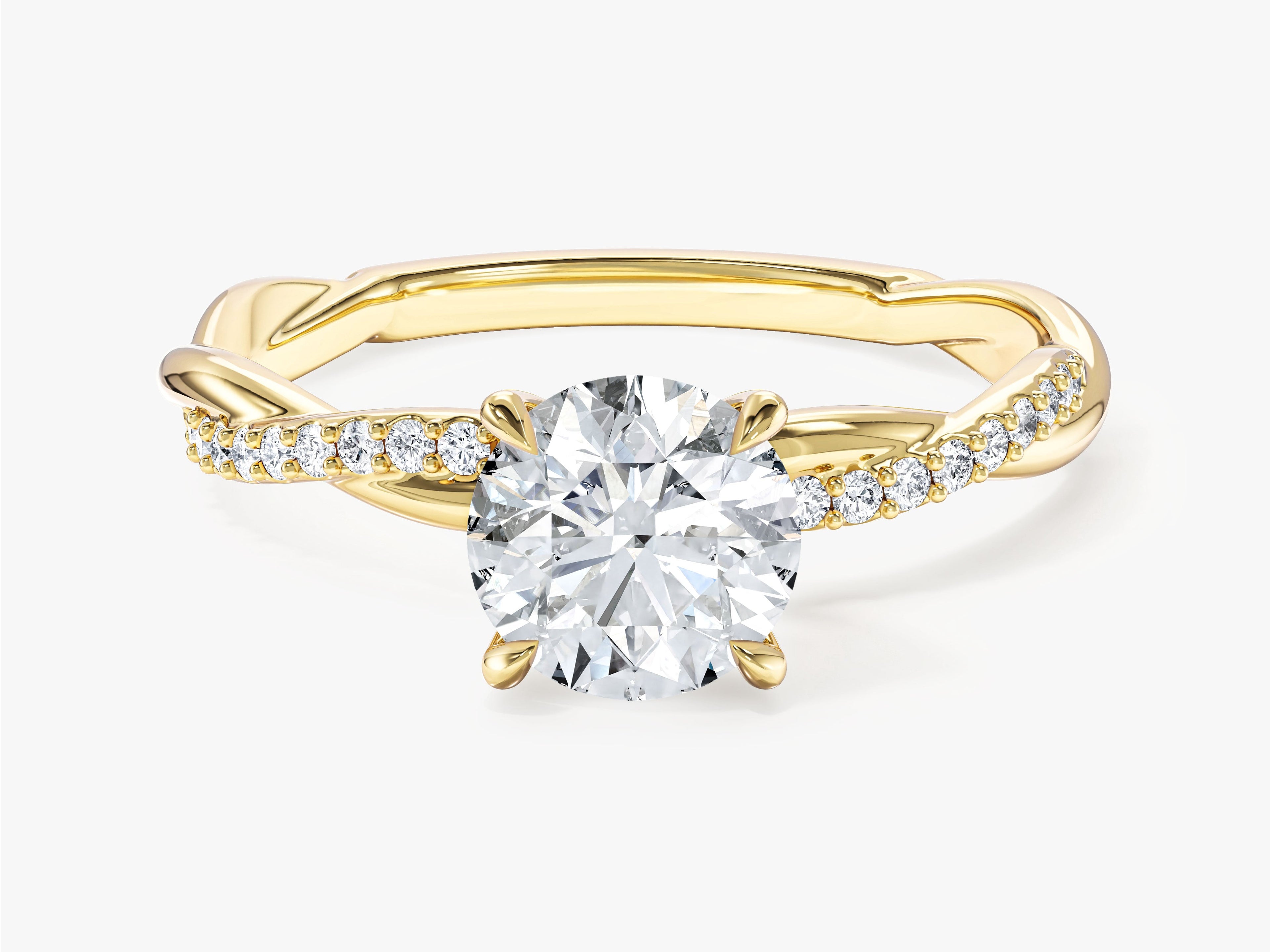 Twist Moissanite Engagement Ring (1.00 CT)