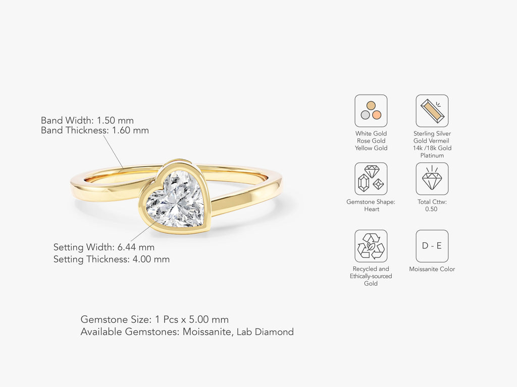Bypass Heart Promise Ring