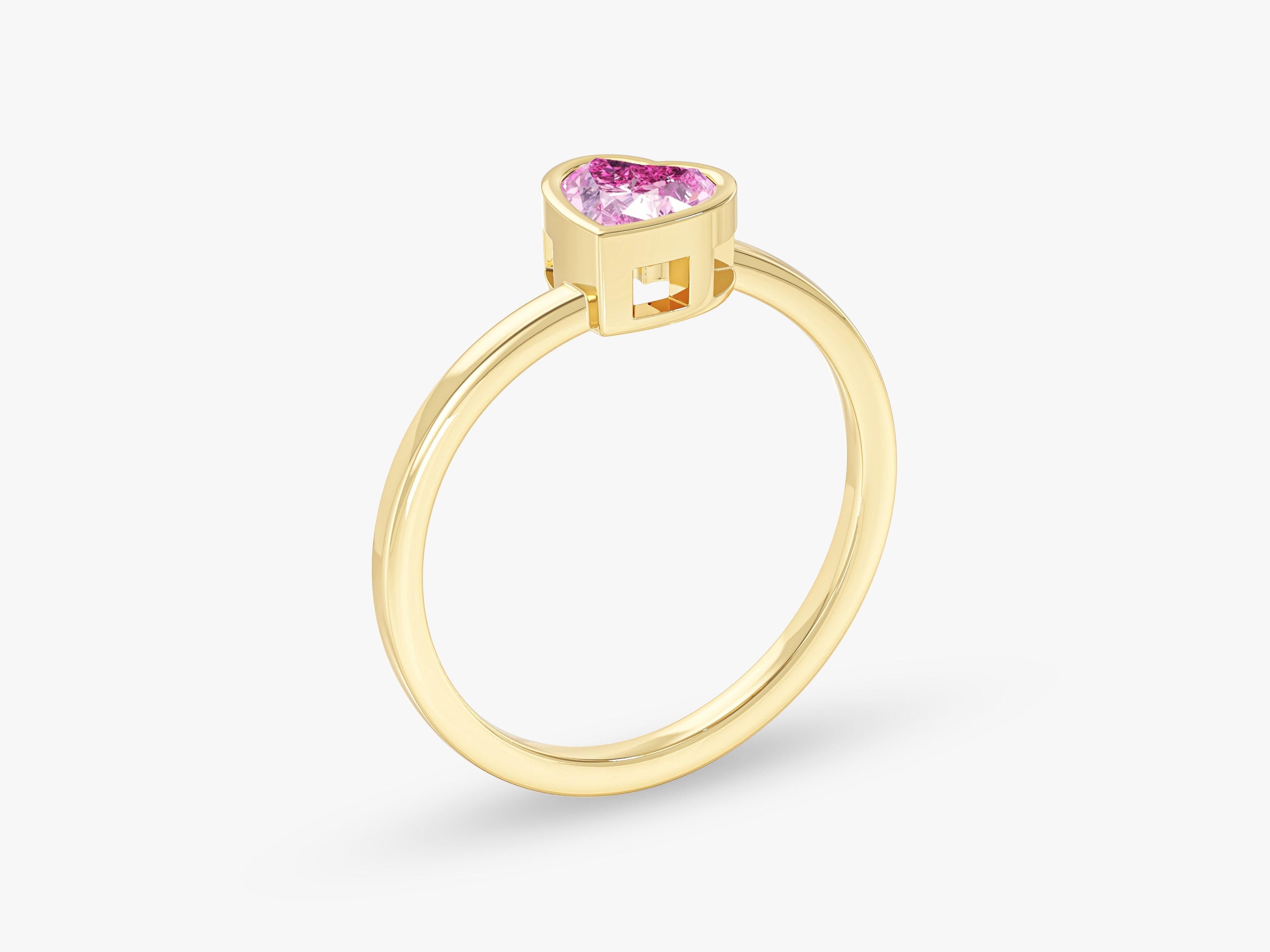Bypass Pink Heart Promise Ring
