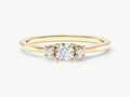 Three Stone Moissanite Promise Ring
