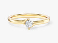 Solitaire Round Cut Moissanite Promise Ring