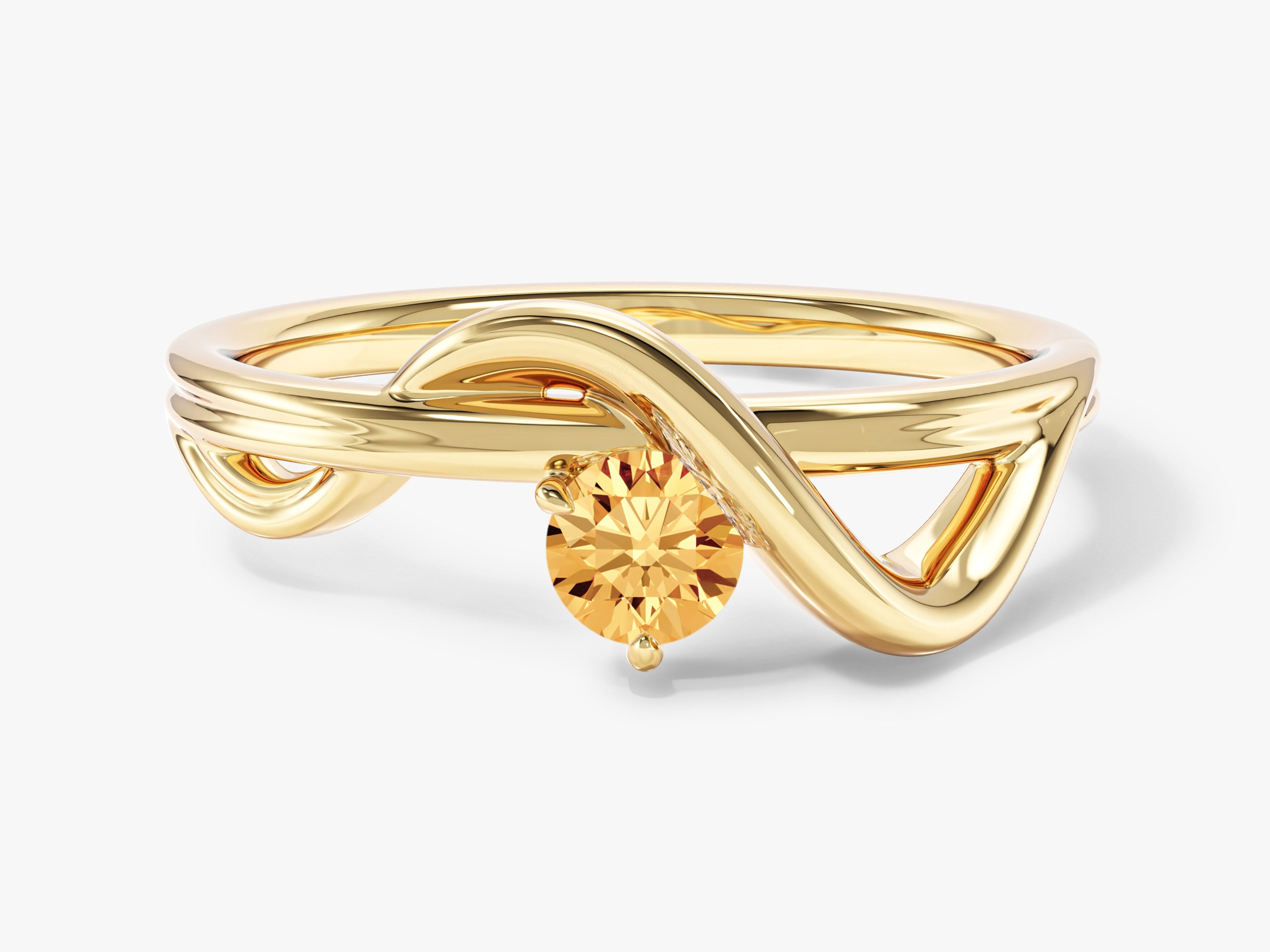 Double Band Wave Promise Ring