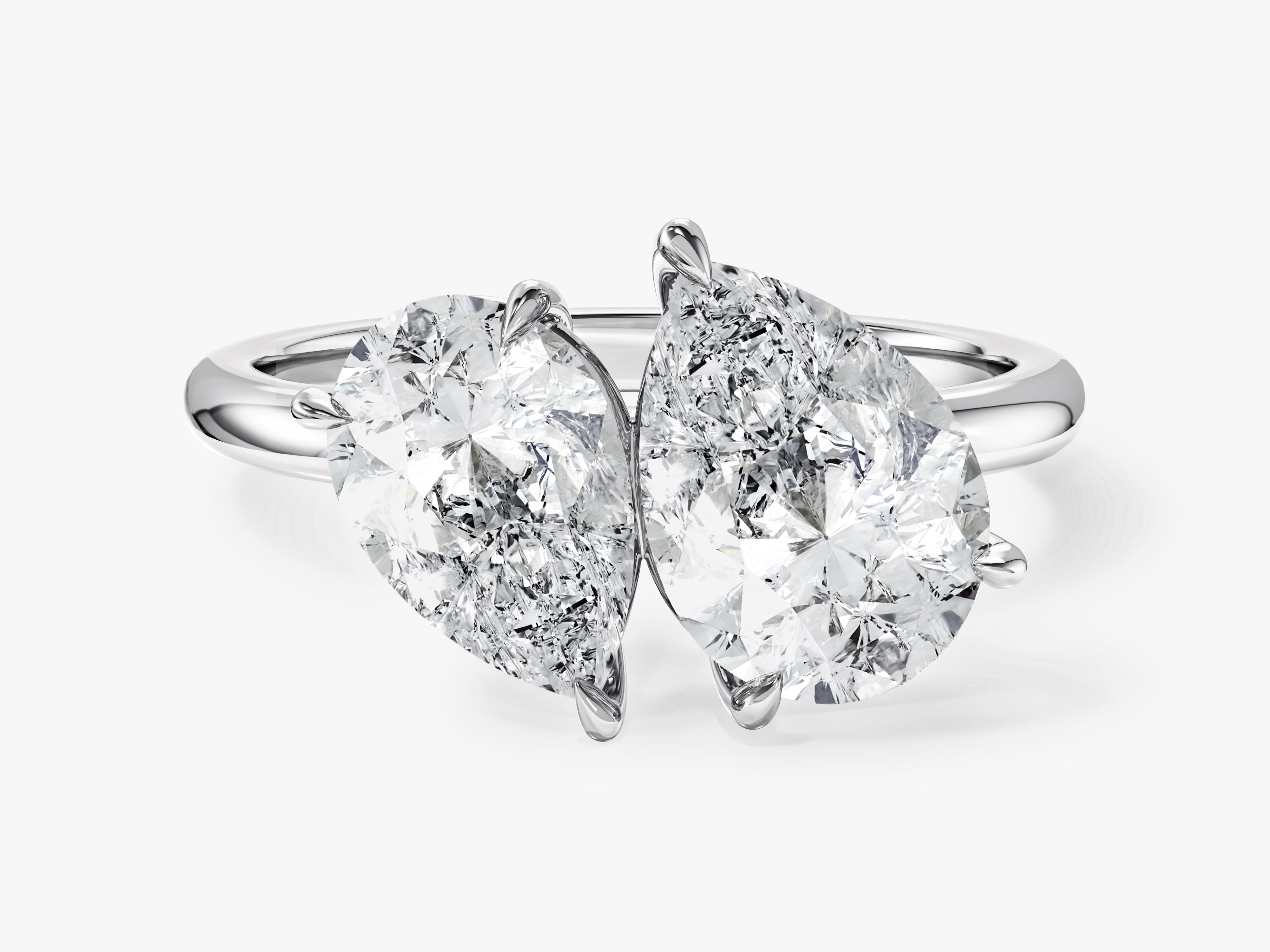 Pear and Pear Toi Et Moi Promise Ring