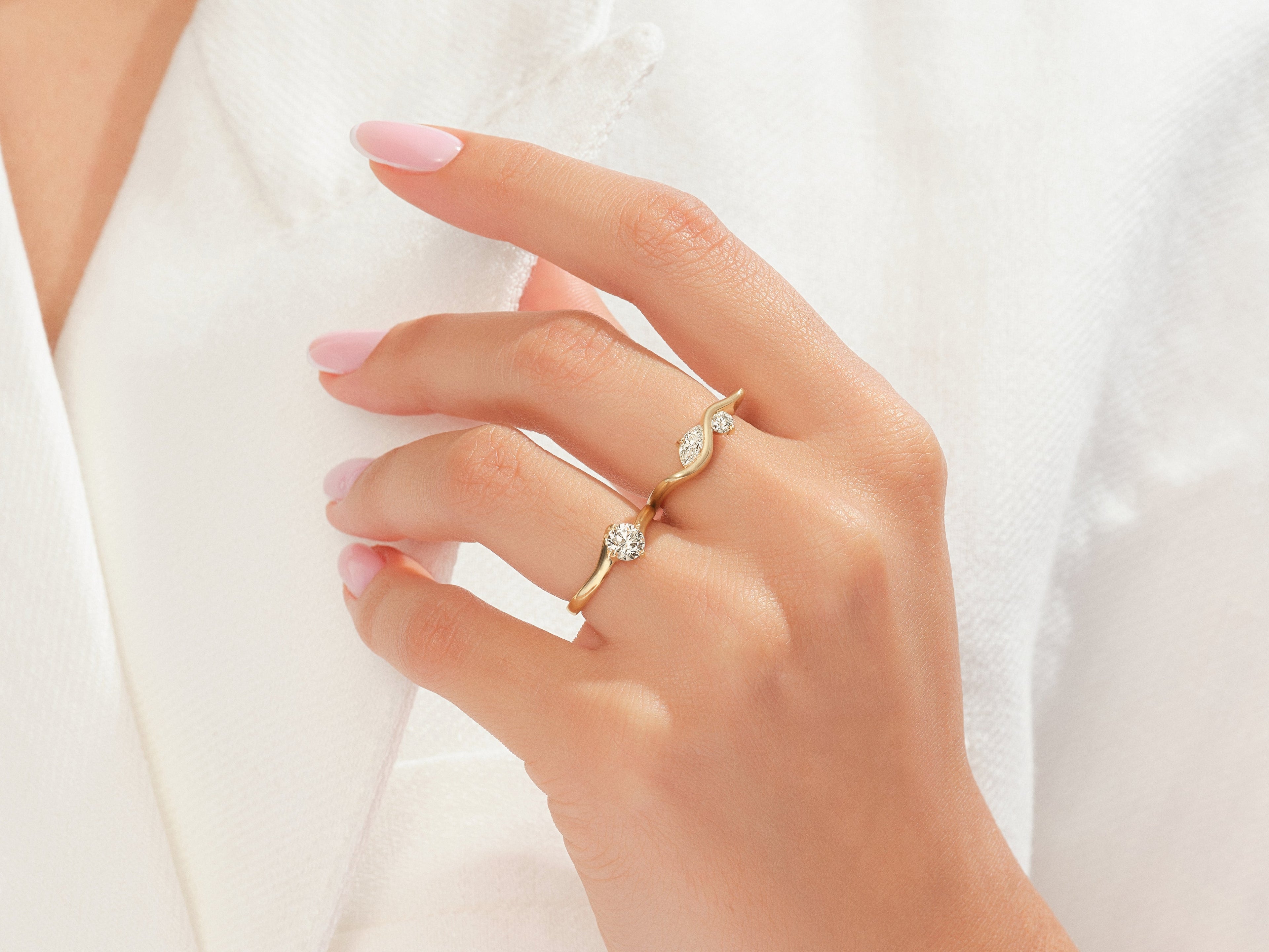 Wavy Promise Ring
