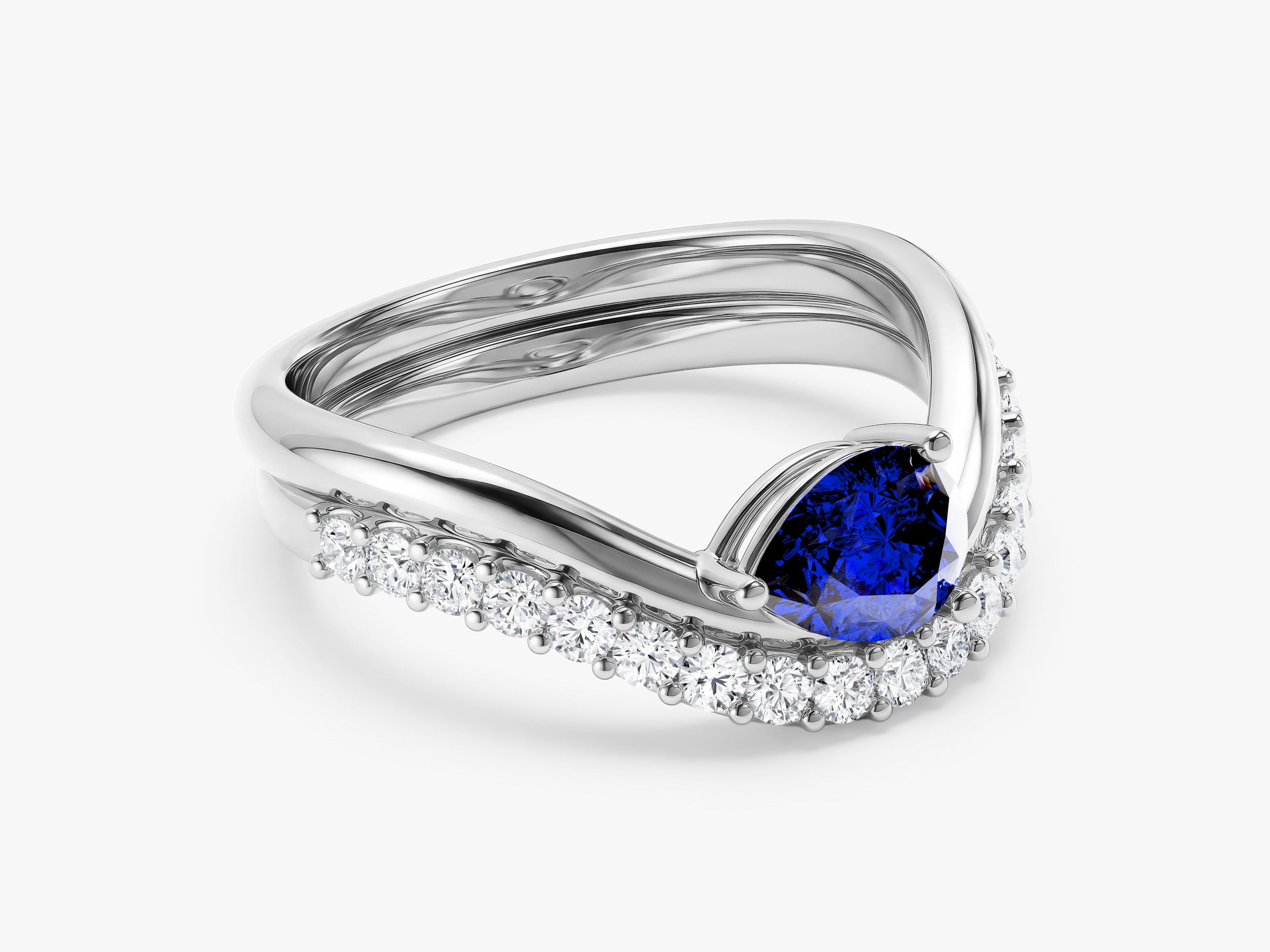 Double Band Birthstone Ring