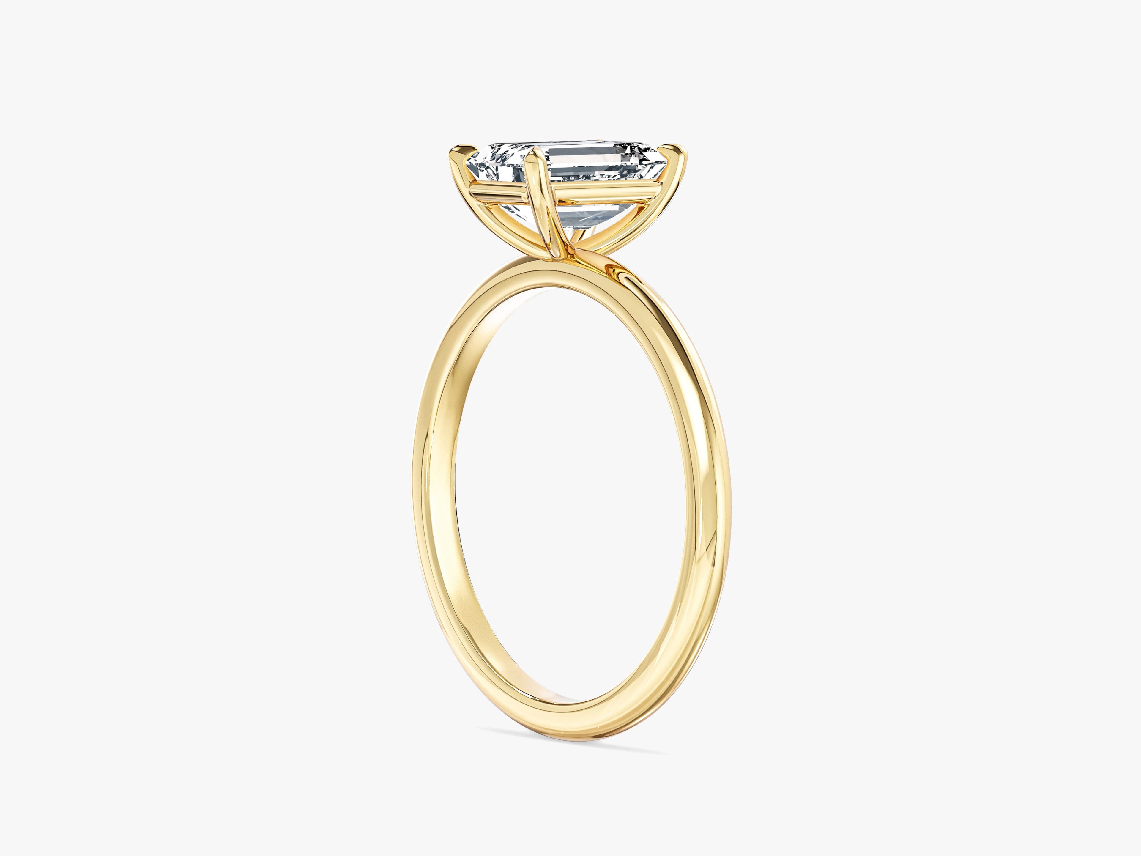 Emerald Cut Solitaire Moissanite Engagement Ring (1.50 CT)