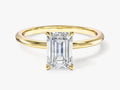 Emerald Cut Solitaire Moissanite Engagement Ring (1.50 CT)