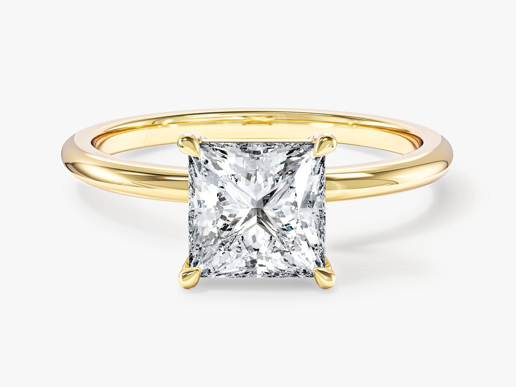 Princess Cut Solitaire Moissanite Engagement Ring (1.50 CT)